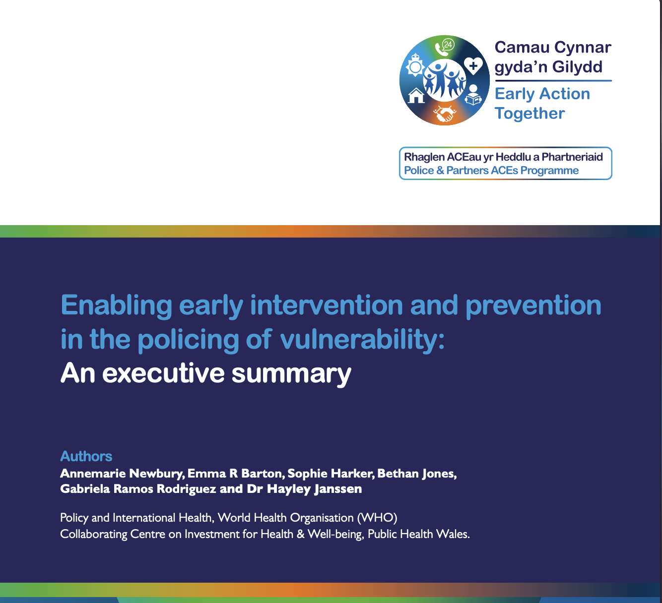 Enabling early intervention and prevention in the policing and vulnerability executive summary