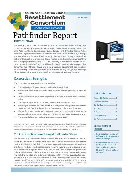 Resettlement Consortium Pathfinder Report