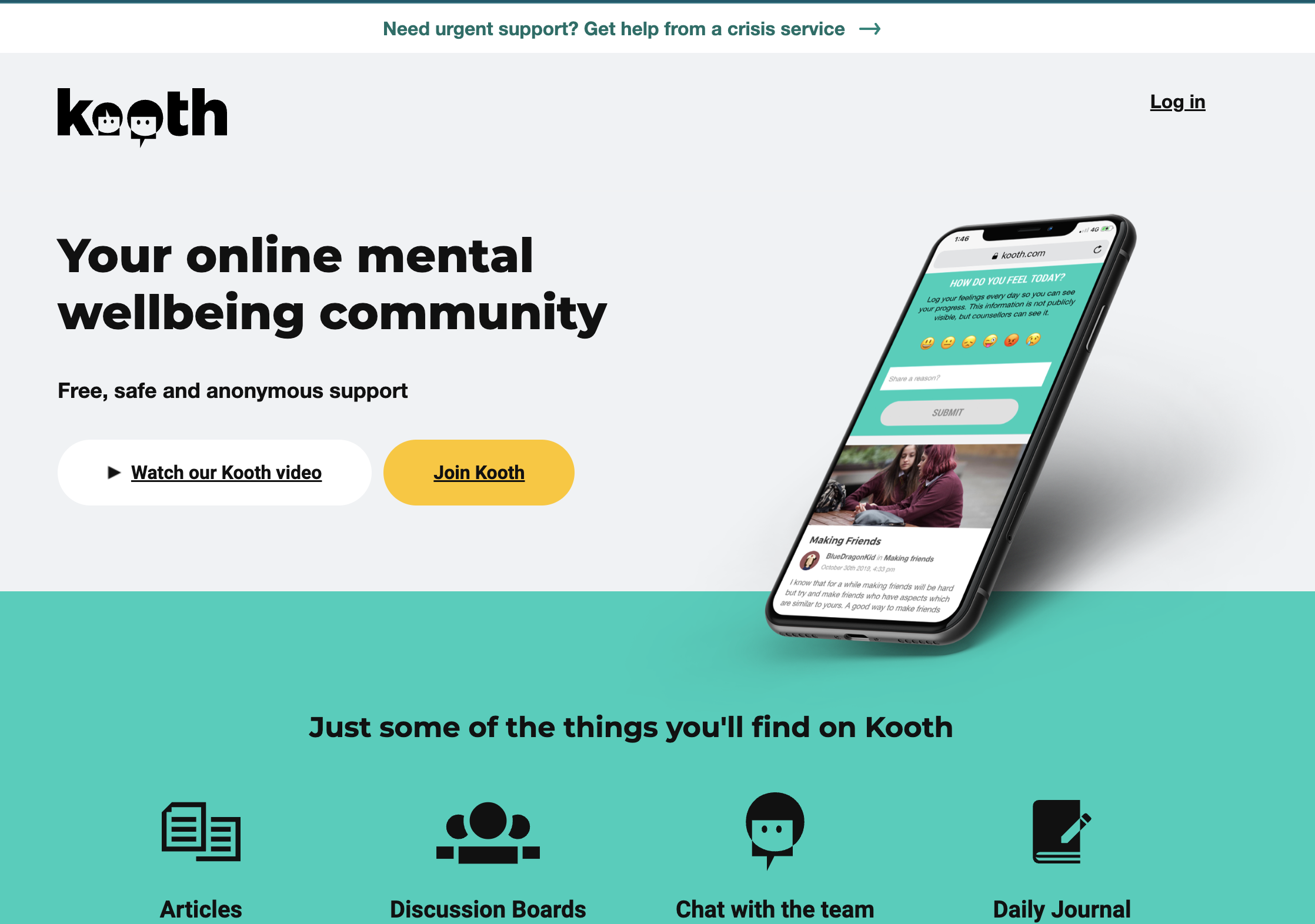 Your online mental wellbeing community website