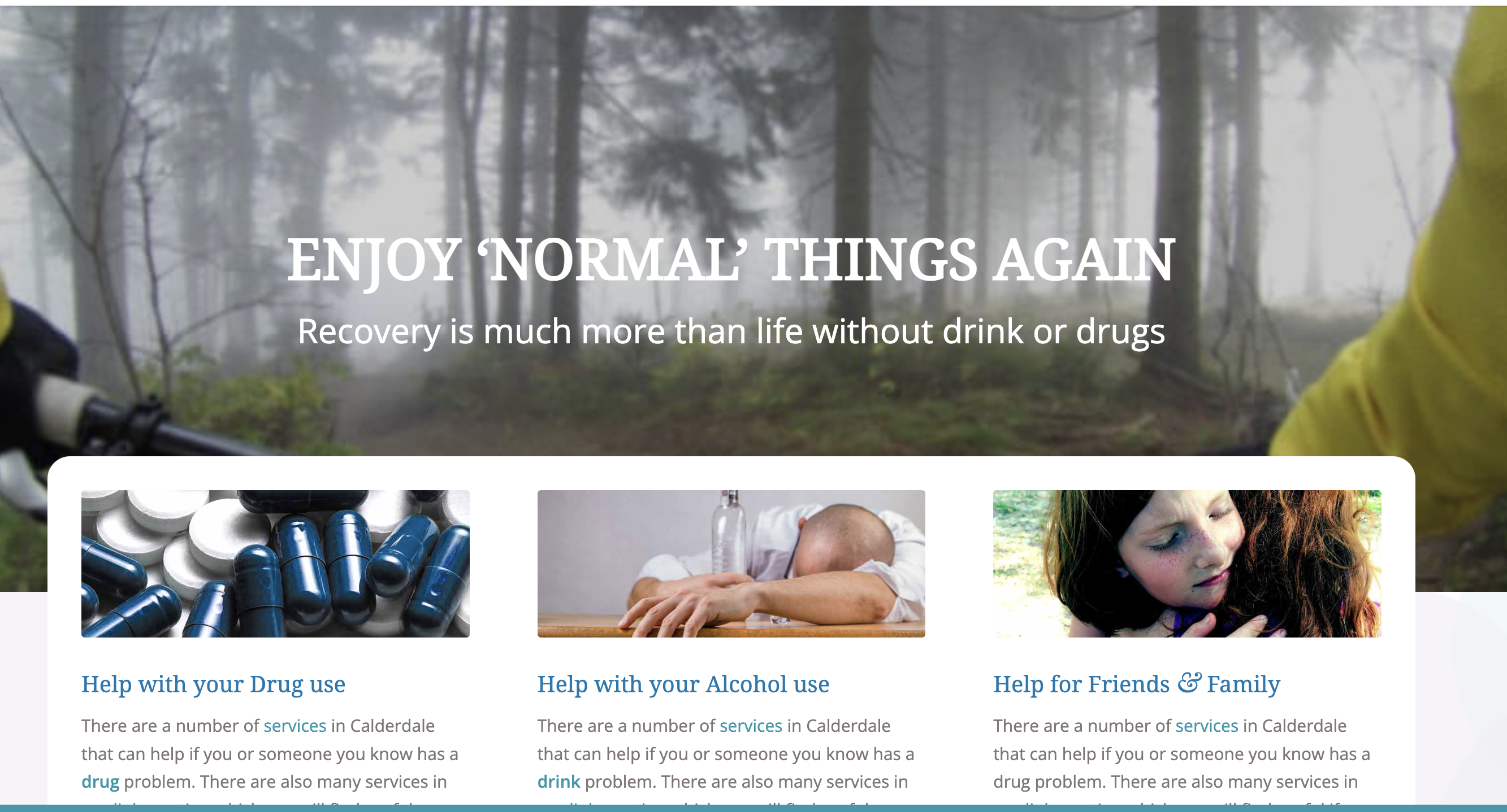 Enjoy 'Normal' Things Again website