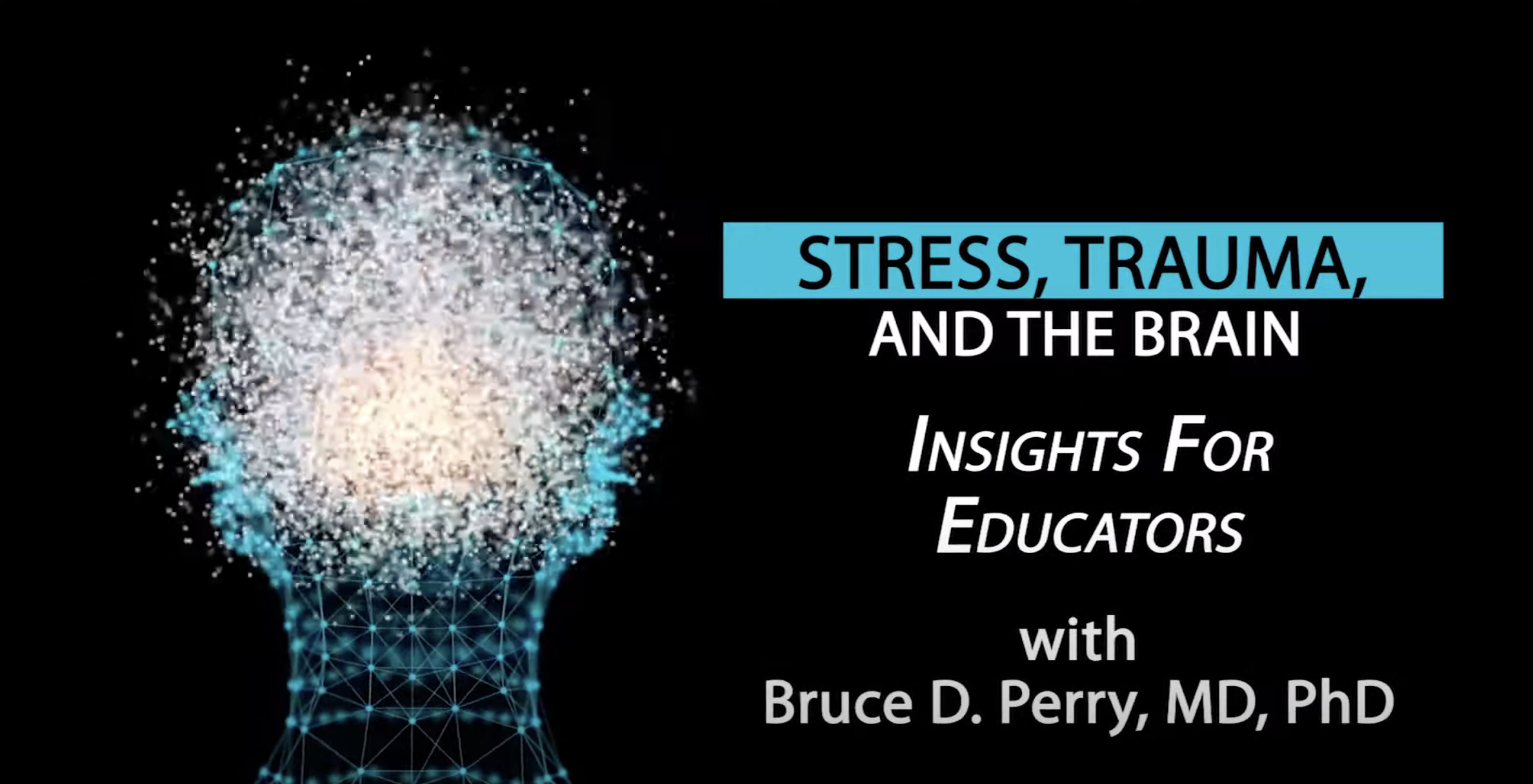 Stress,trauma and the brain by Bruce Perry video