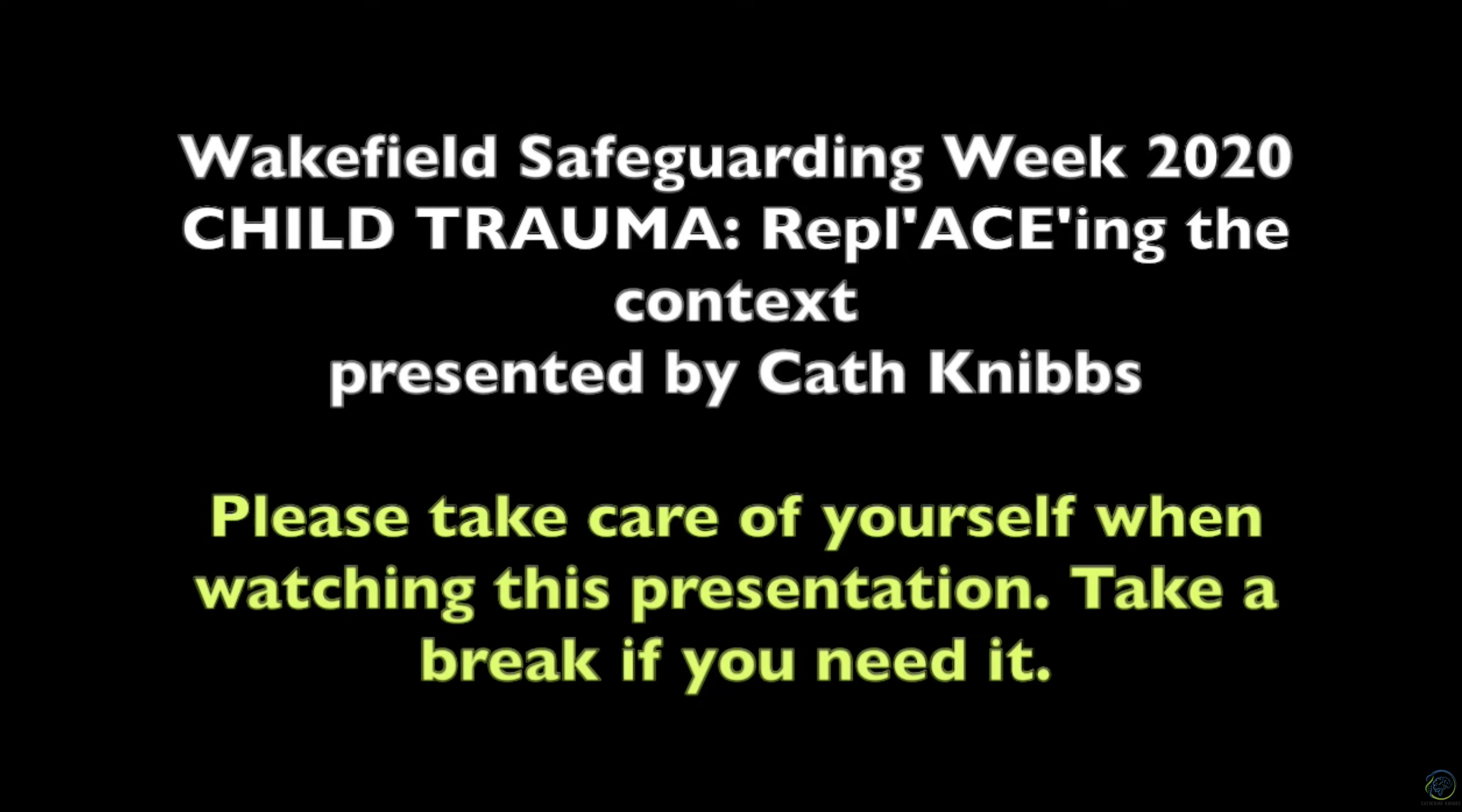 Child trauma presentation video