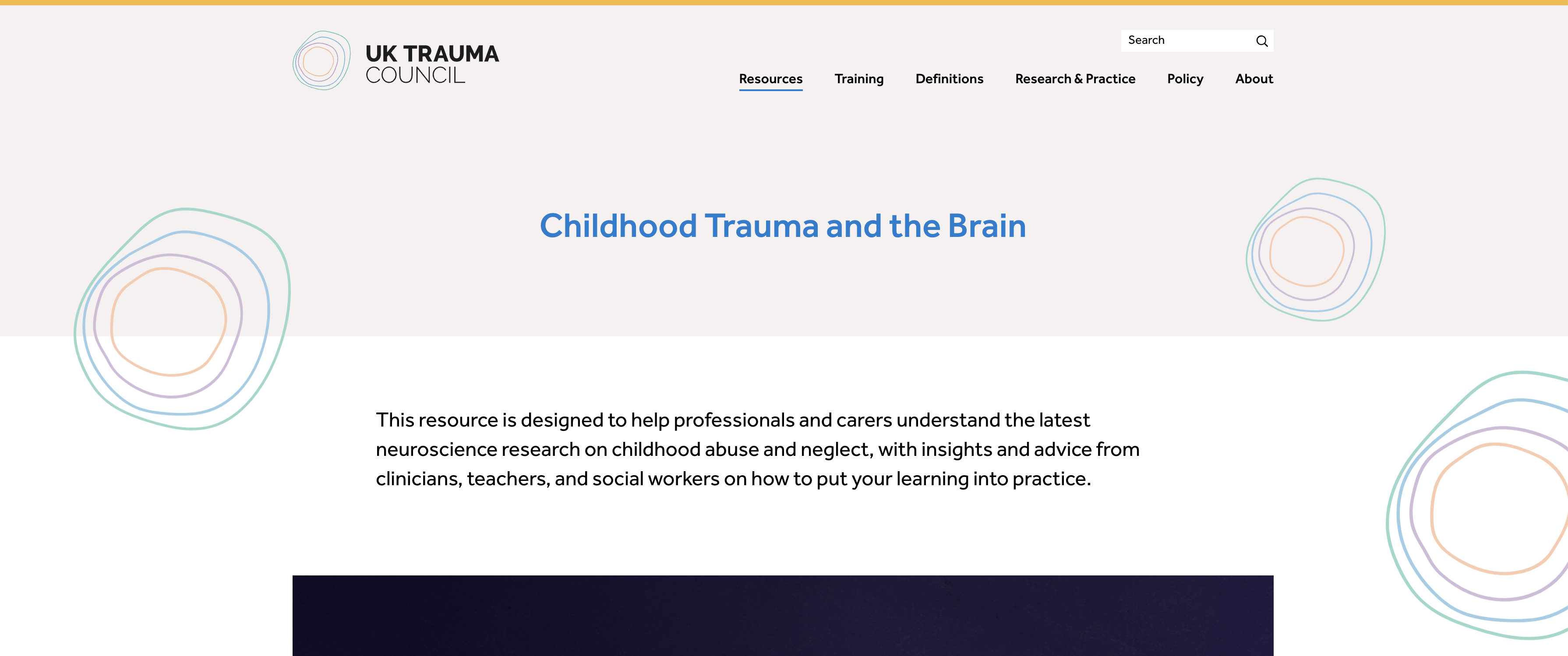 Childhood Trauma and the Brain