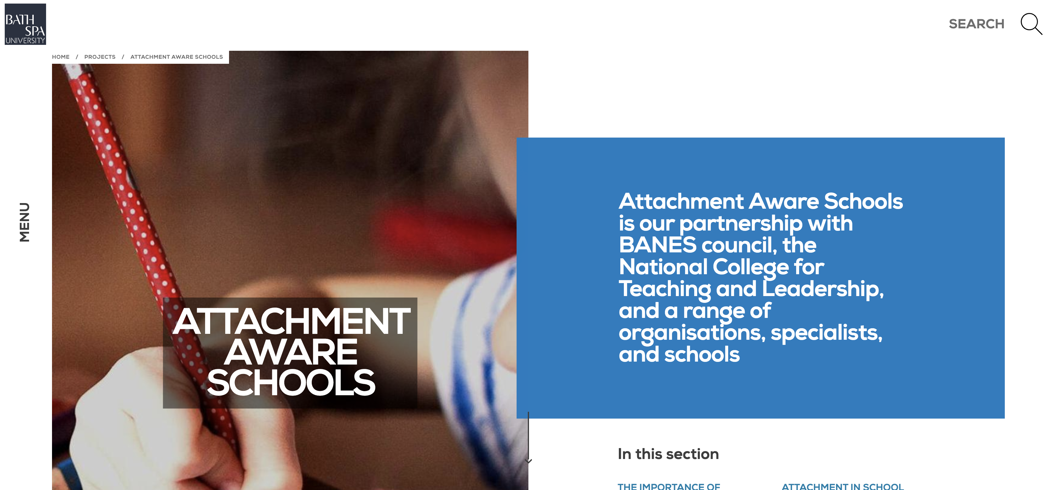 Attachment Aware Schools website