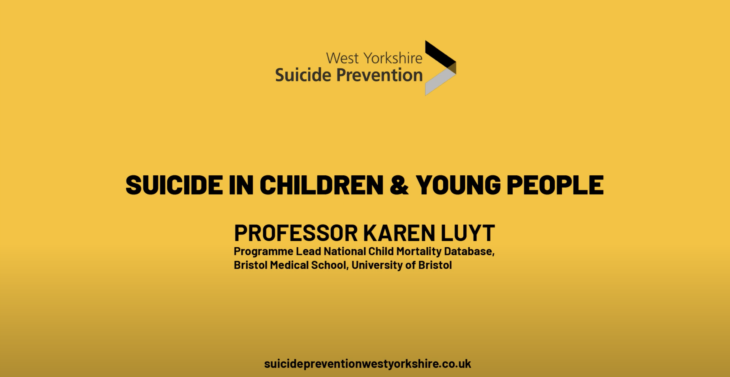 Suicide in Children and Young People
